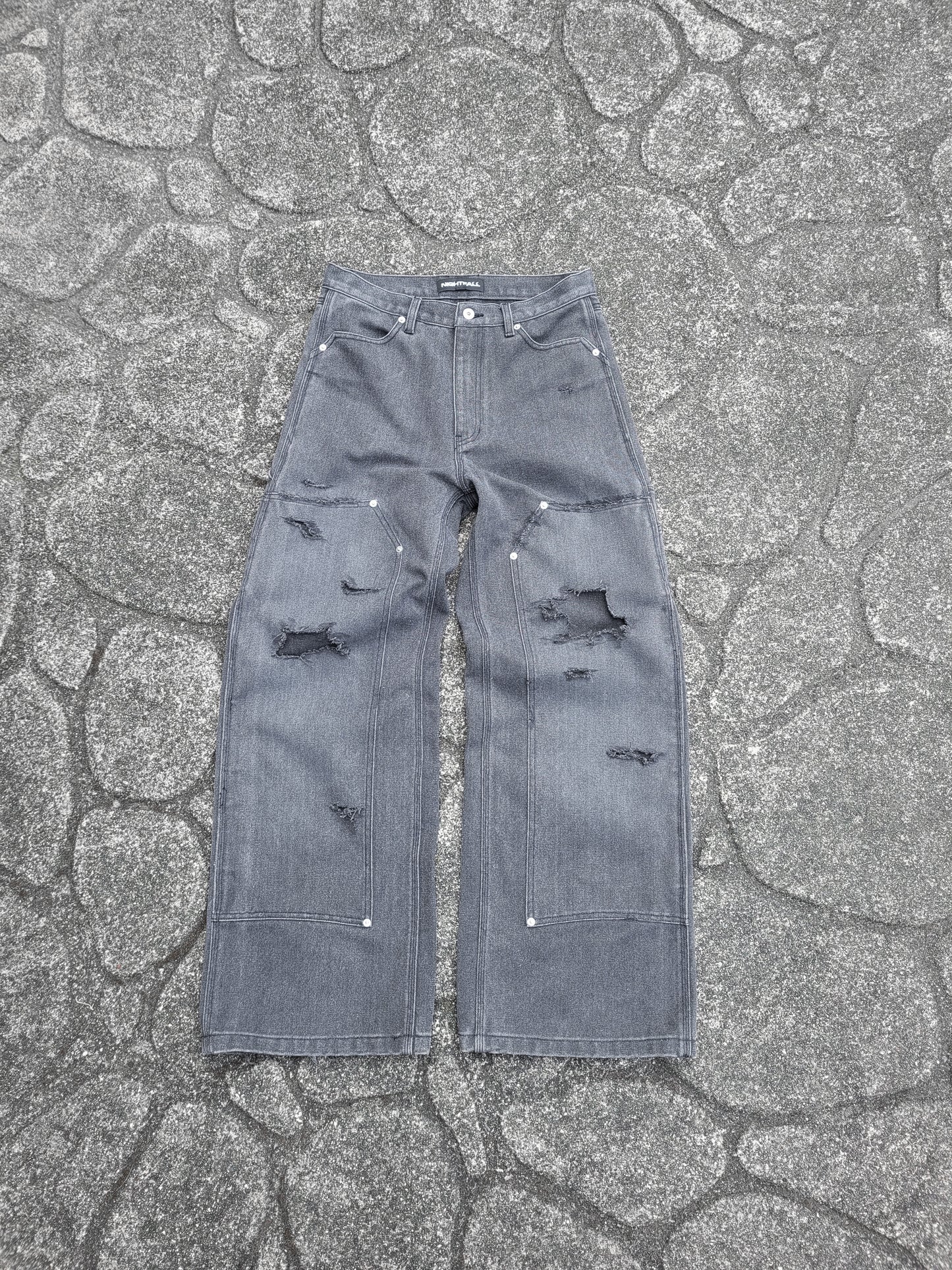 Ash Double Knees - Distressed