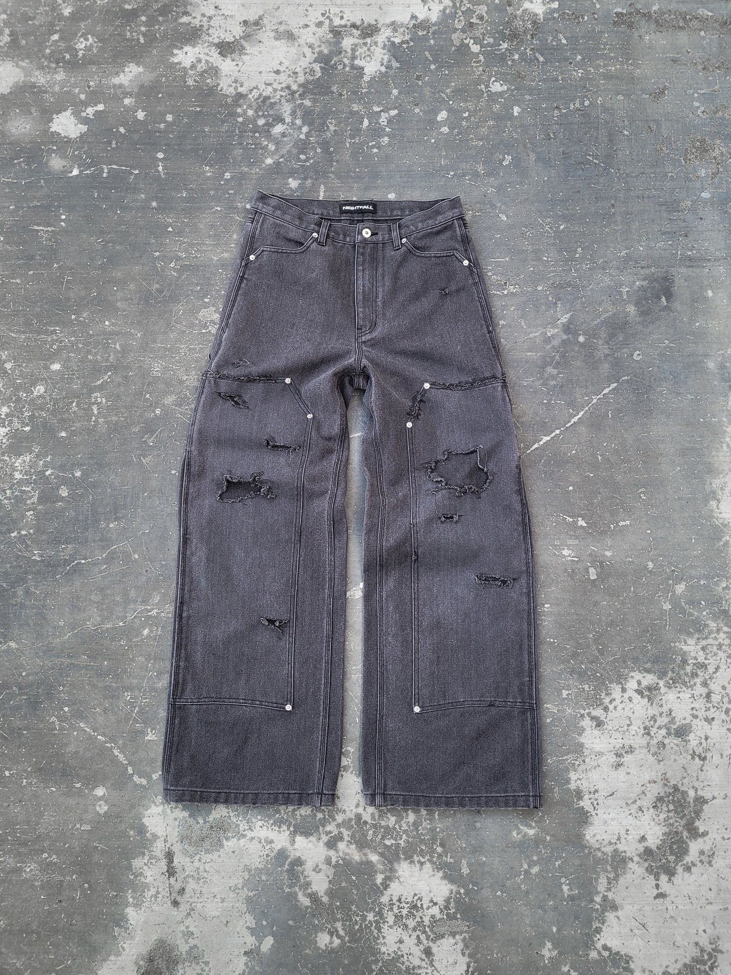 Ash Double Knees - Distressed