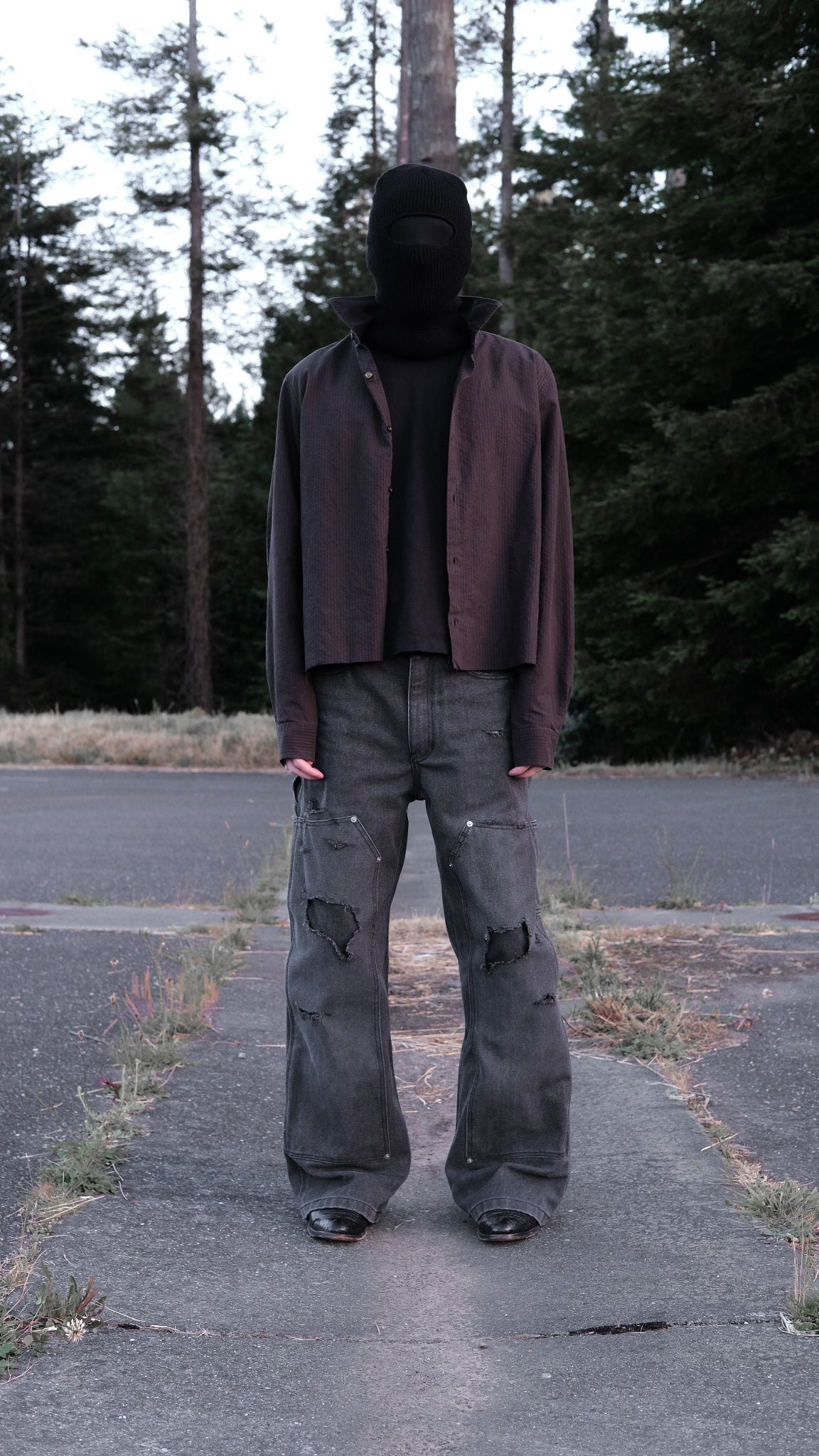 Ash Double Knees - Distressed